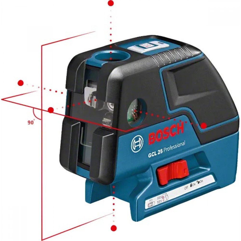 Нивелир лазерен, линеен, точков, 30 м с тринога, 0601066B01, Bosch GCL 25 Professional