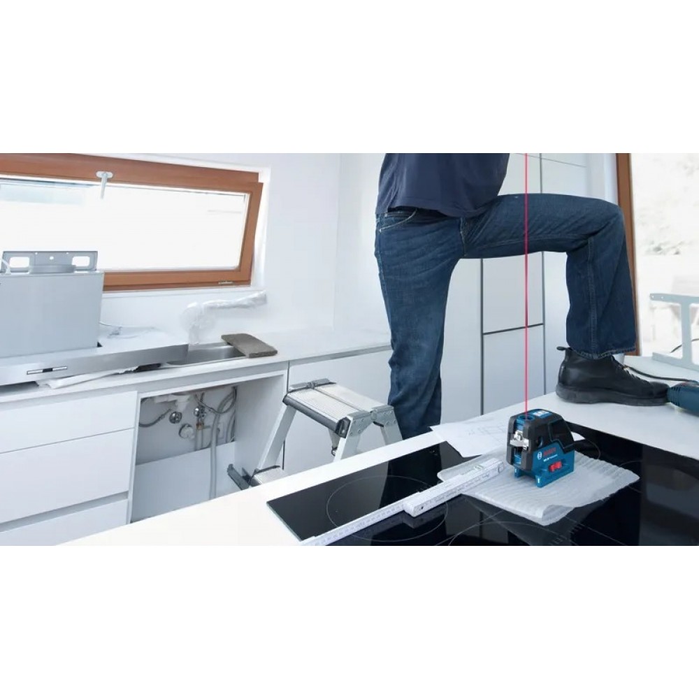 Нивелир лазерен, линеен, точков, 30 м с тринога, 0601066B01, Bosch GCL 25 Professional