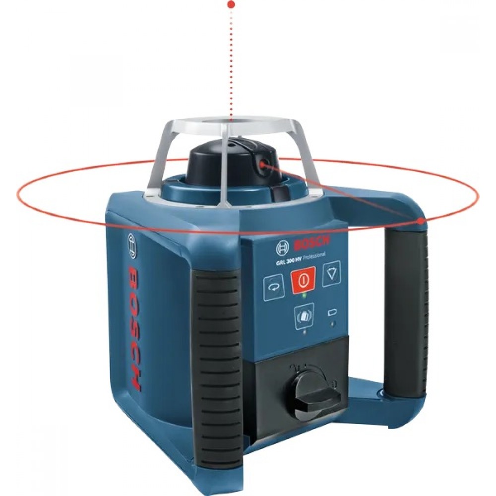 Нивелир лазерен, ротационен, 061599403Y, Bosch GRL 300HV Set