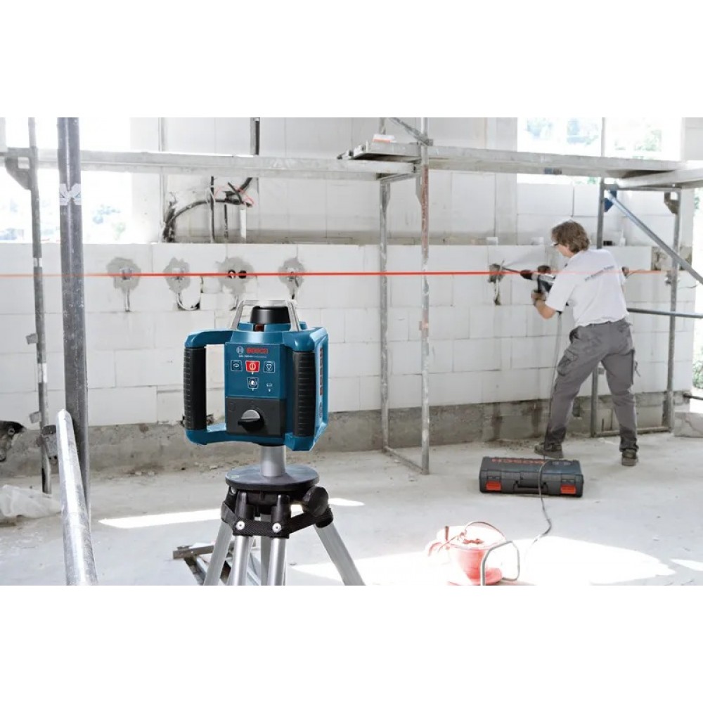 Нивелир лазерен, ротационен, 061599403Y, Bosch GRL 300HV Set