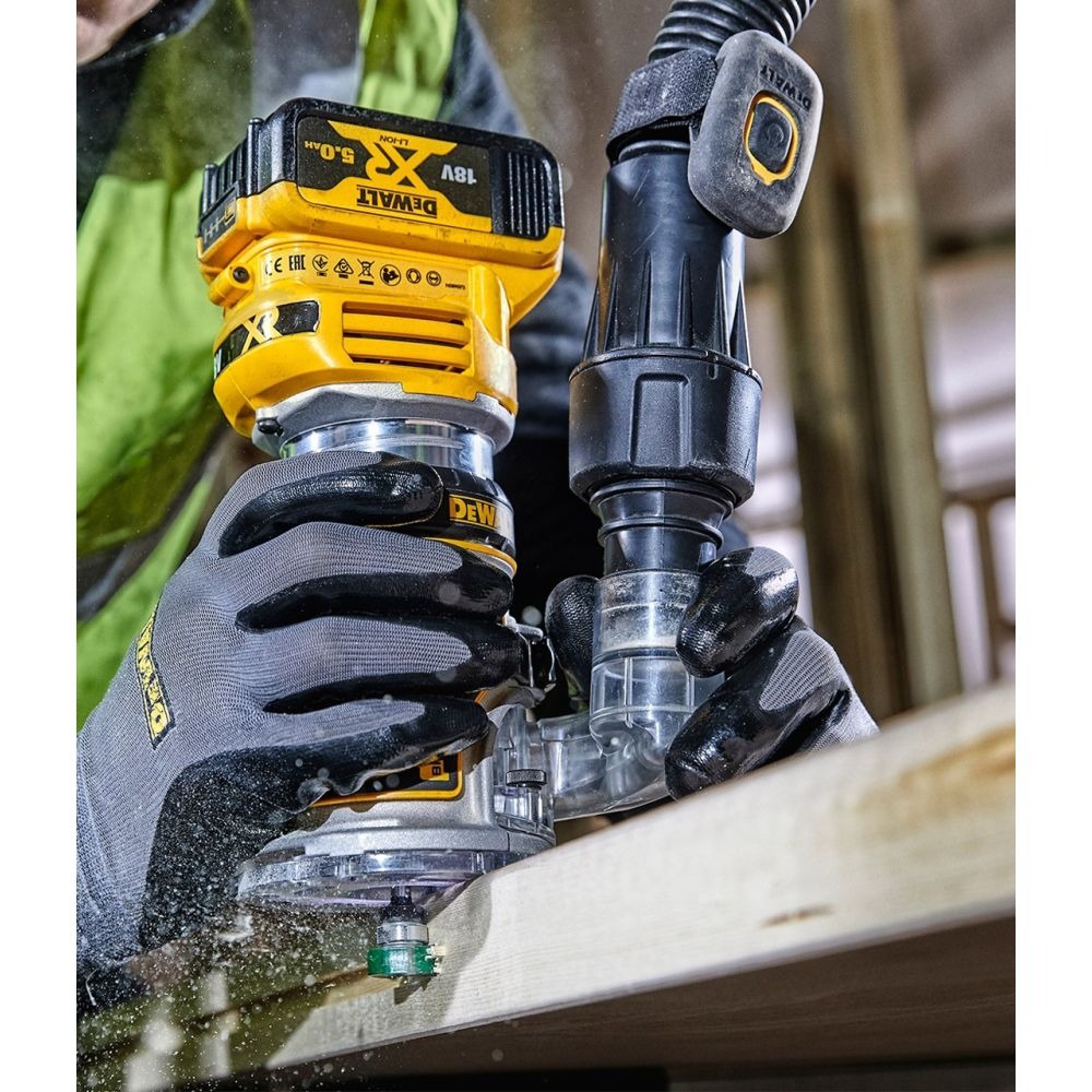 Оберфреза ръчна, комбинирана 18 V, 16 000-25 500 об./мин, ф 6.35 мм, DeWalt DCW604P2