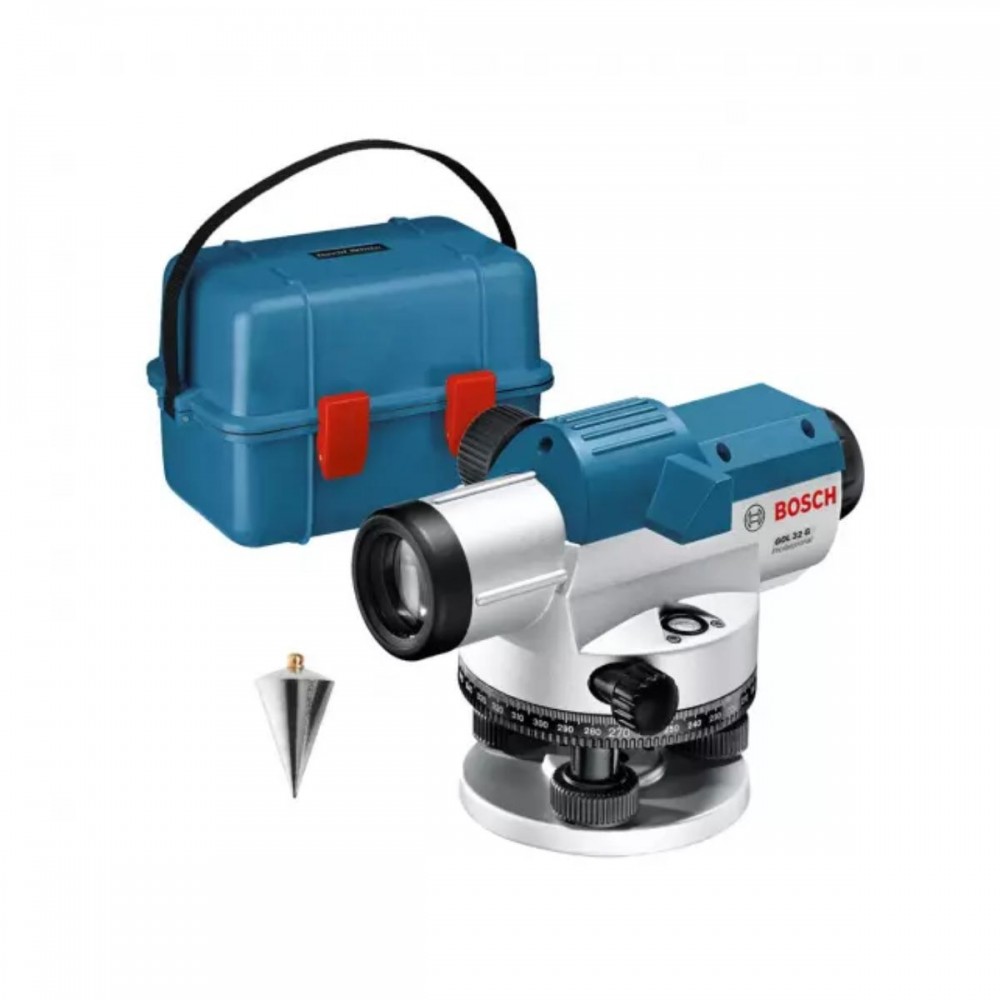 Оптичен нивелир, 601068501, 120 м, Bosch GOL 32 G Professional set