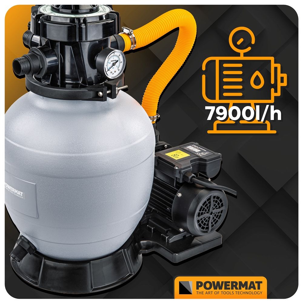 Филтърна помпа за басейн 7900 л/ч., 8 метра, 250 W - PM-PPDB-250J