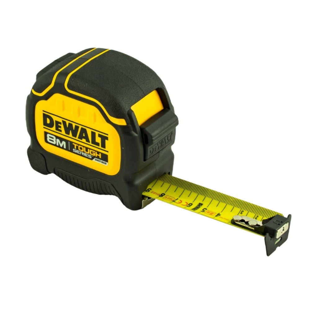 Противоударна ролетка TOUGH Tape 8м/32 мм, DeWalt DWHT36928-0