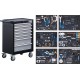 Оборудвана количка количка за двигатели със 7 чекмеджета 223 части - BGS6076