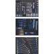 Работна количка / шкаф с инструменти 7 чекмеджета с 263 части - BGS4207