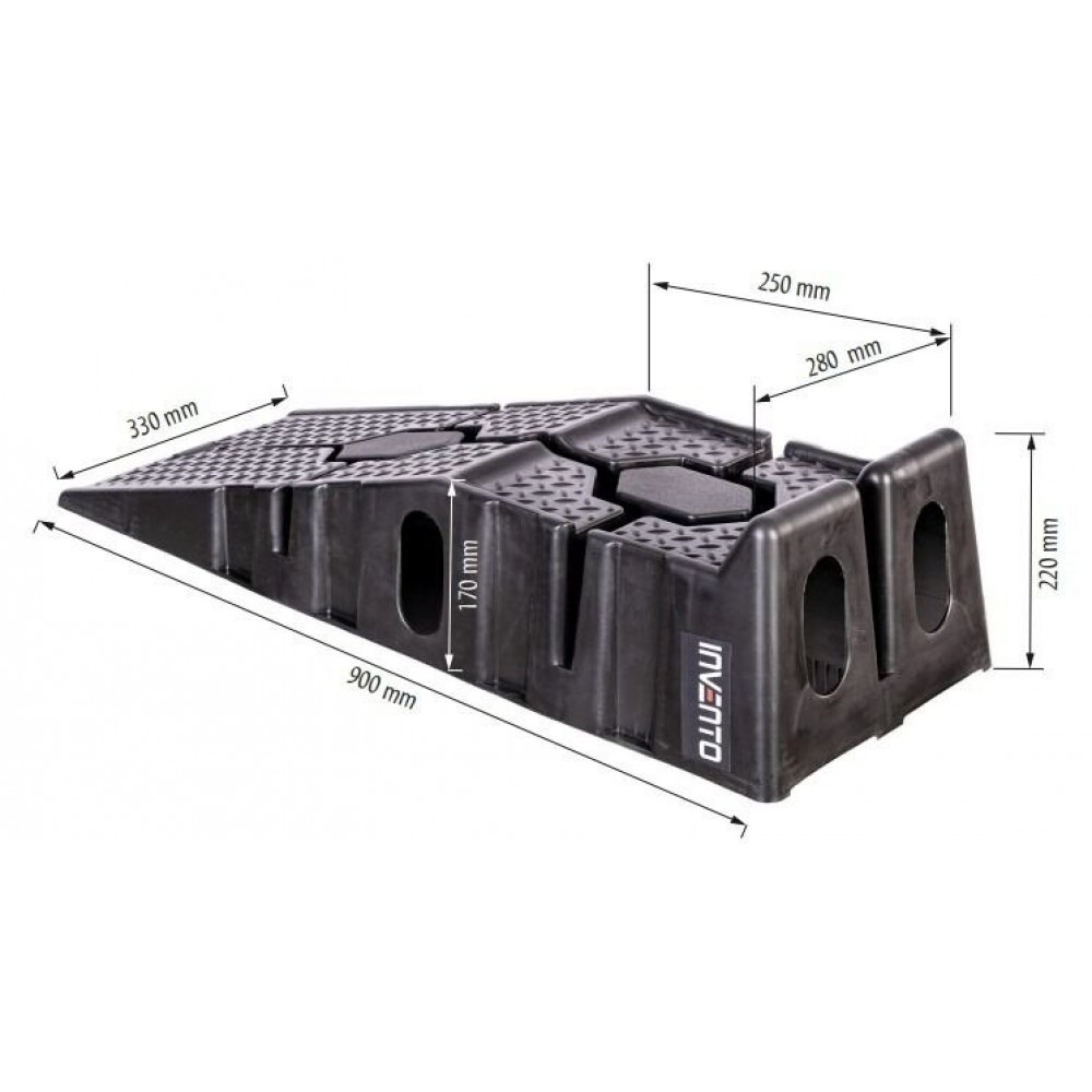 Комплект пластмасови сервизни рампи, 2 броя, 2,5 тона - INVTJ16