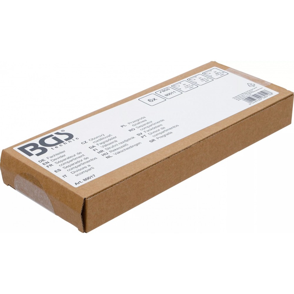 Комплект разделители за куфари за инструменти, 6 броя - BGS80017