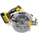 Ръчен акумулаторен, безчетков циркуляр, 18 V, DeWalt DCS570P2
