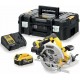 Ръчен акумулаторен, безчетков циркуляр, 18 V, DeWalt DCS570P2