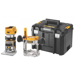 Ръчна комбинирана oберфреза, 18.0 V 6.35 мм, 16 000-25 500 об./мин, Li-Ion, DeWalt DCW604NT