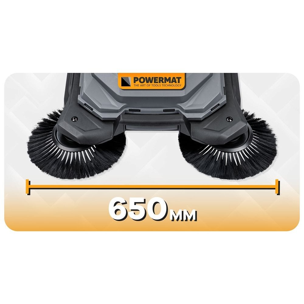 Ръчна метачна машина 650 мм, 20 литра - PM-ZR-650M