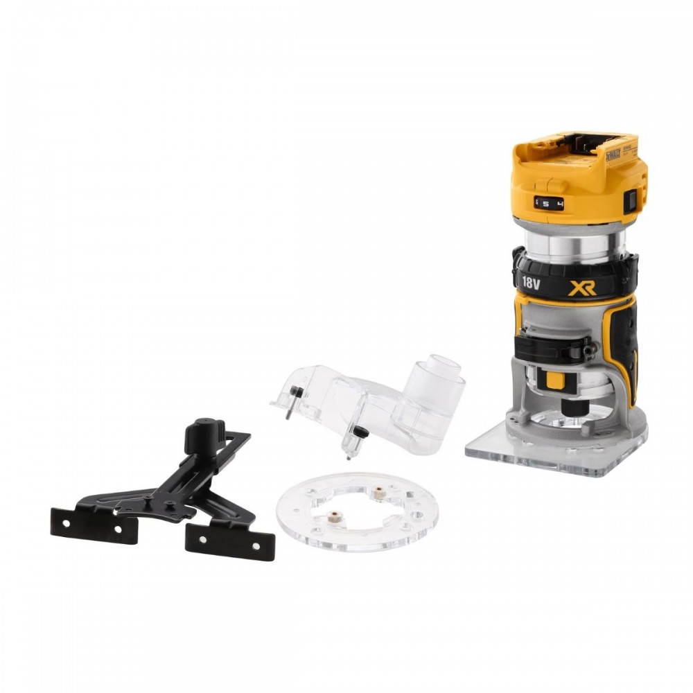 Ръчна оберфреза, комбинирана 18.0 V, 6.35 мм, Li-Ion, DeWalt DCW600N