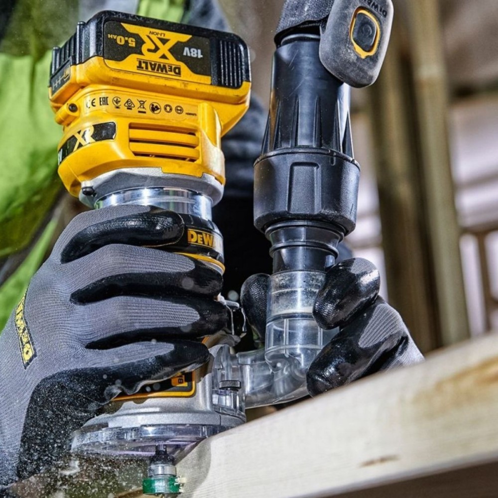 Ръчна оберфреза, комбинирана 18.0 V, 6.35 мм, Li-Ion, DeWalt DCW600N