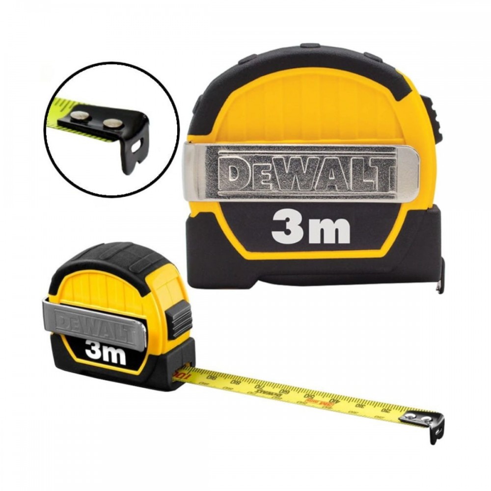 Ролетка противоударна 3 м., DeWalt DWHT36098-1
