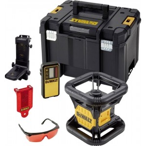 Ротационен лазерен нивелир, 18V, червен лъч, DeWalt DCE074D1R