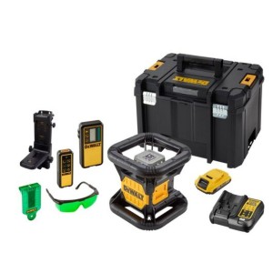 Ротационен лазерен нивелир зелен лъч, самонивелиращ, 76 м, DeWalt DCE079D1G
