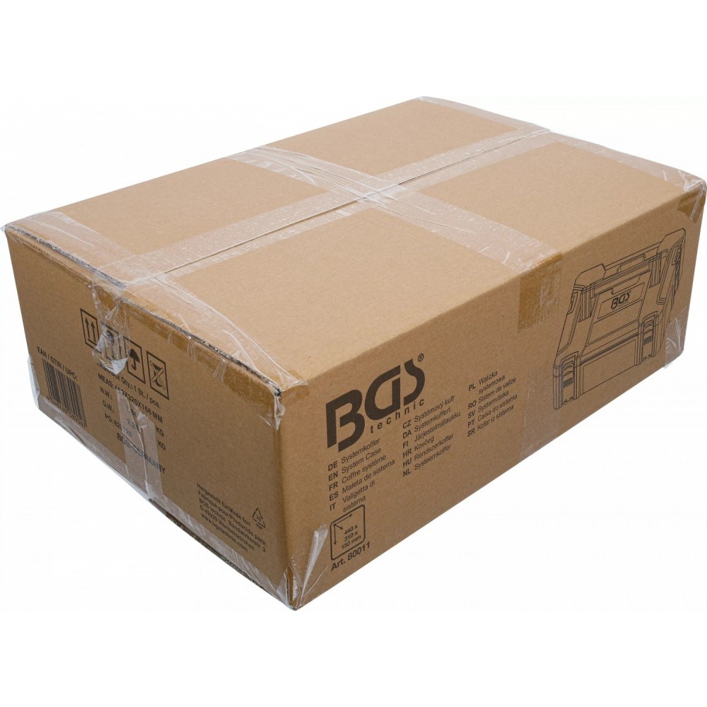 Системен куфар за инструменти ABS пластмаса, размер M - BGS80011
