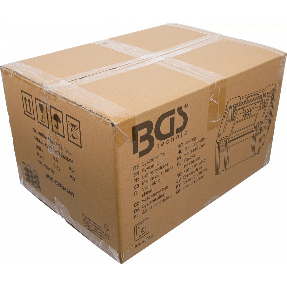Системен куфар за инструменти, размер L - BGS80012