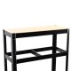 Стелаж черен, 5 рафта MDF, 90Wx45Dx180H см, 175 кг/рафт, без винтове - 90Wx45Dx180H