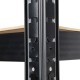 Стелаж черен, 5 рафта MDF, 90Wx45Dx180H см, 175 кг/рафт, без винтове - 90Wx45Dx180H