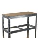 Стелаж поцинкован, 5 рафта MDF, 120Wx45Dx180H см, 175 кг/рафт, без винтове - 120Wx45Dx180H