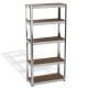 Стелаж поцинкован, 5 рафта MDF, 70Wx30Dx150H см, 175 кг/рафт, без винтове - 70Wx30Dx150H