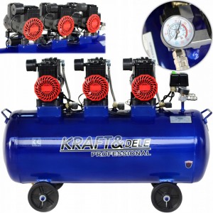 Тих / Безмаслен компресор за въздух 100 литра 6000W - KD4094