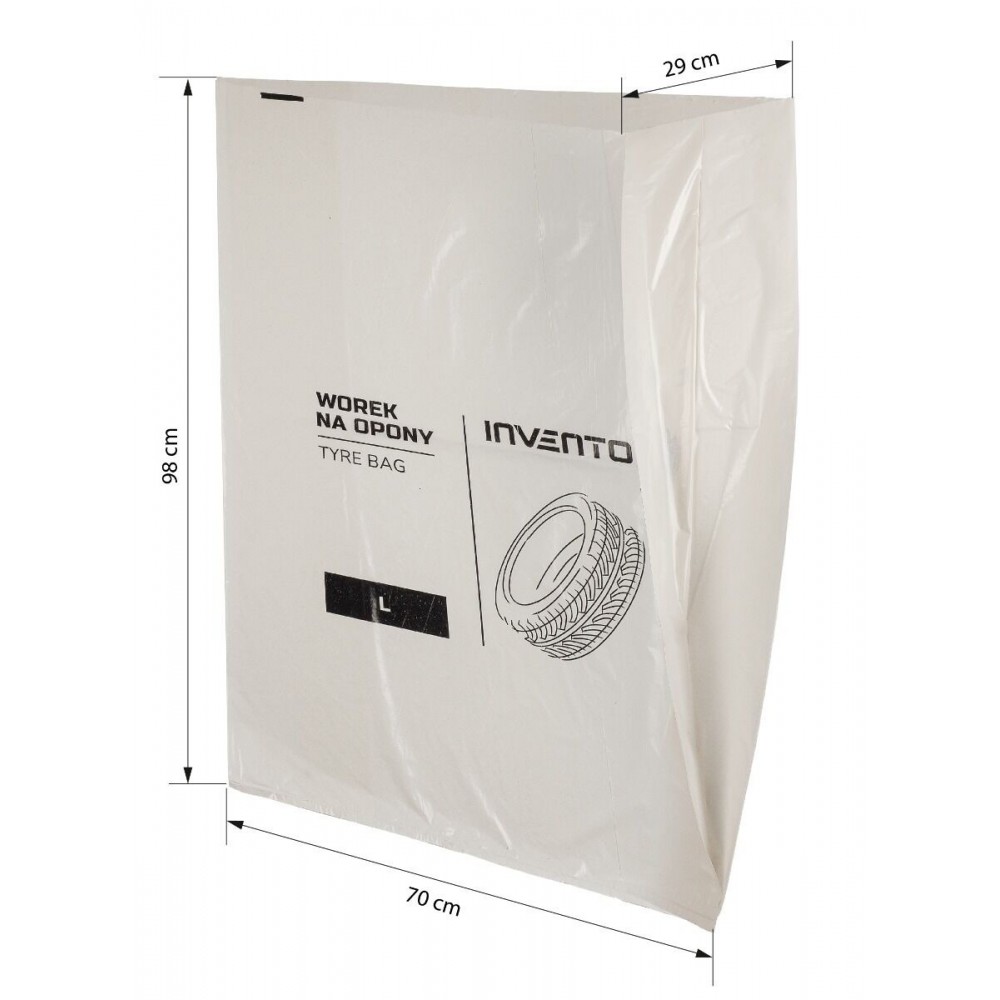 Чанти за гуми PROFI, 10 броя, 100x100 см, бели - 583-1000-PROFI-10