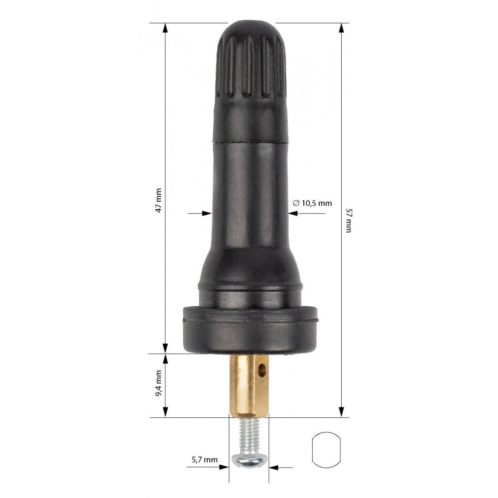 TPMS сензорен вентил за гуми за автомобили - Schrader сензор - 562-3904