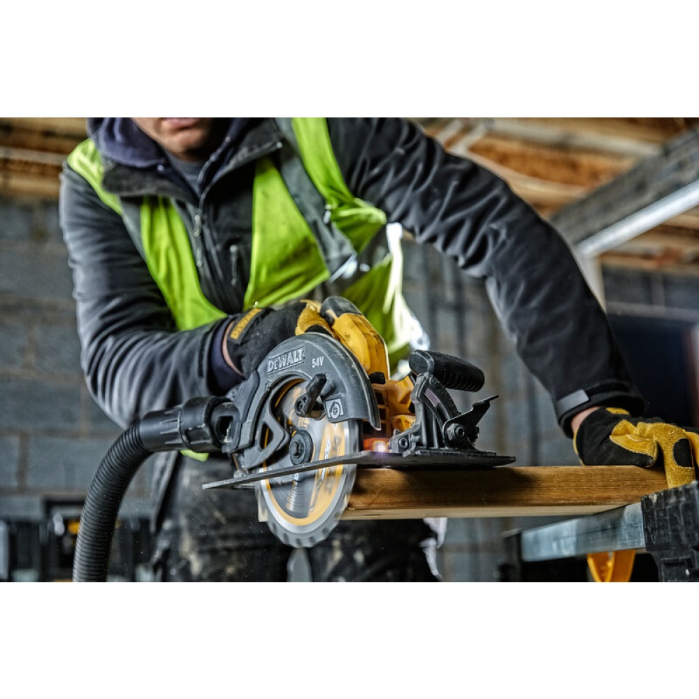 Циркуляр ръчен, акумулаторен 54V БЕЗЧЕТКОВ, ф190мм FLEXVOLT™, DeWalt DCS575N