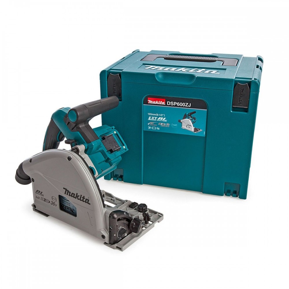 Циркуляр ръчен, акумулаторен ф 165 мм, 18+18 V, Makita DSP600ZJ