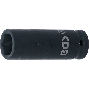Шестостенна вложка 1/2", за пневматични и ударни гайковерти - BGS7219