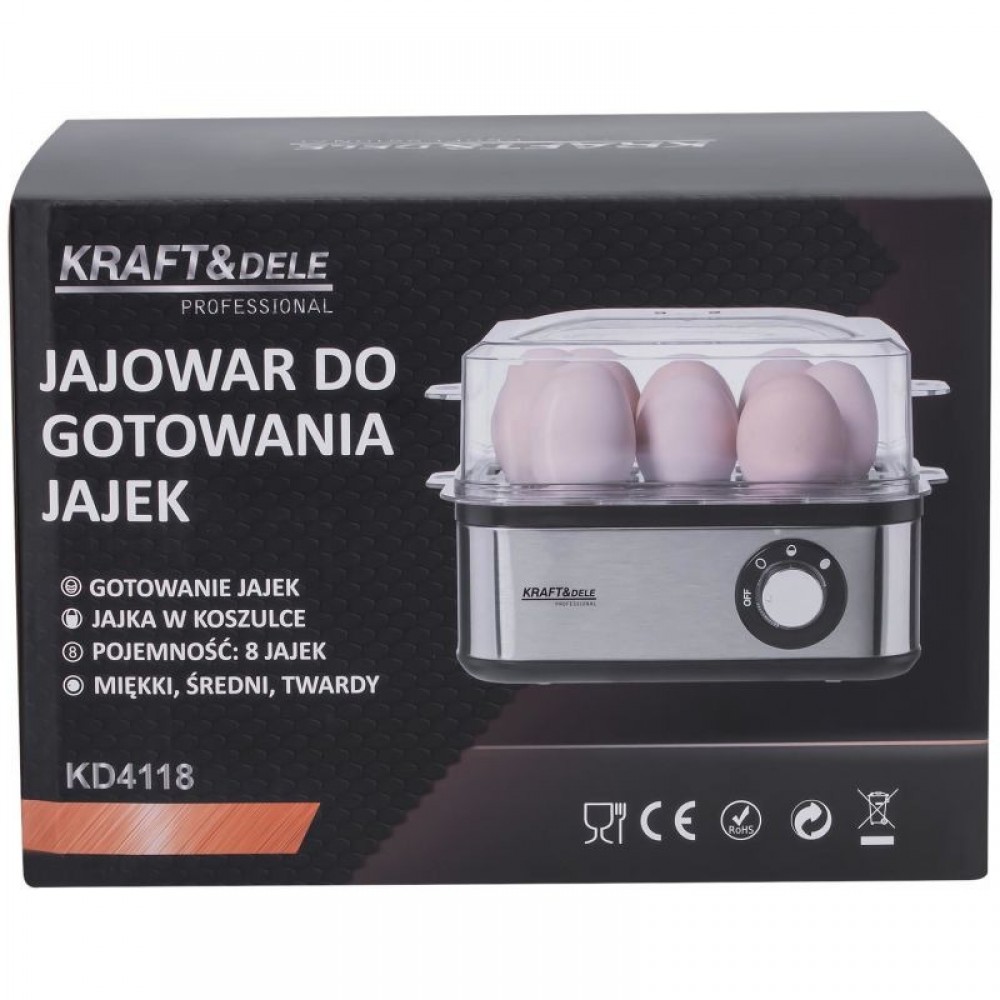 Електрическа яйцеварка за 8 яйца Kraft&Dele KD4118