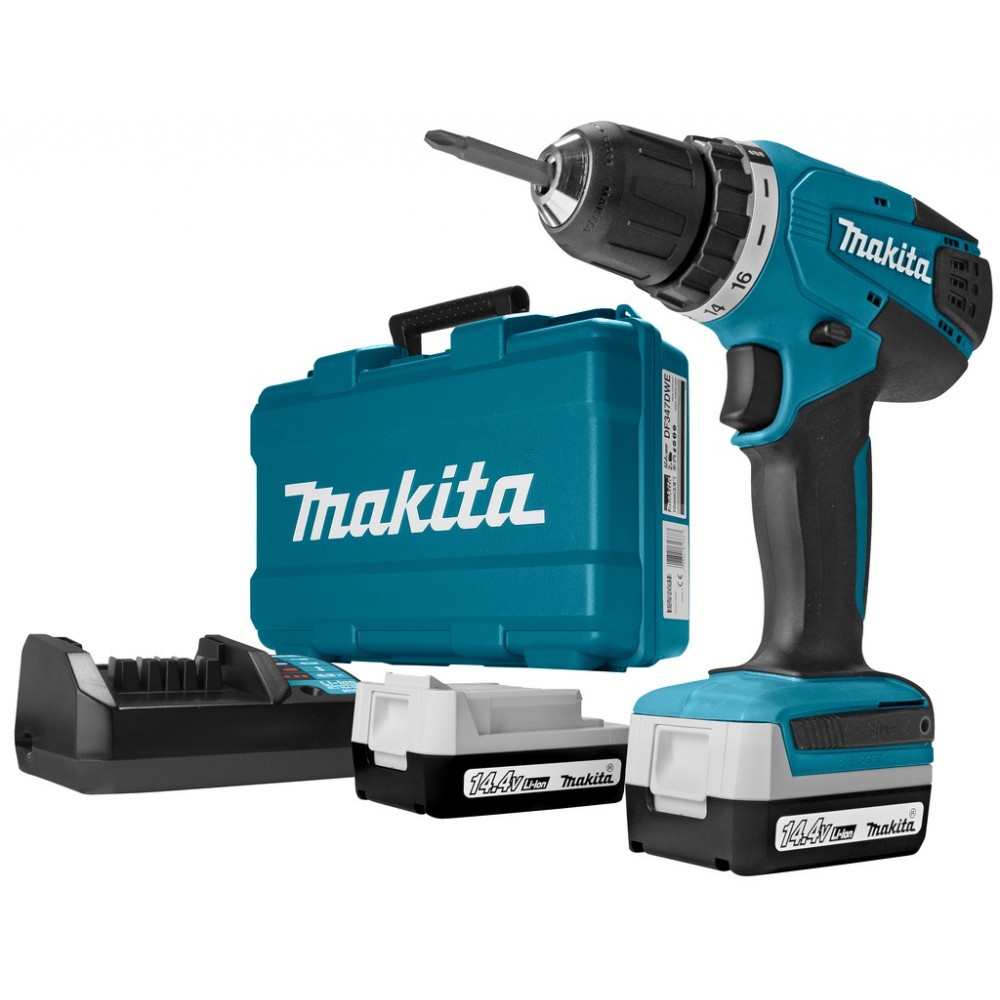 Винтоверт-бормашина, акумулаторен 14.4V, Makita DF347DWE