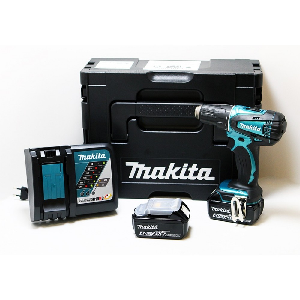 Винтоверт-бормашина, акумулаторен 18V , 2 батерии 4АН , зарядно, Makita DDF456SP1F