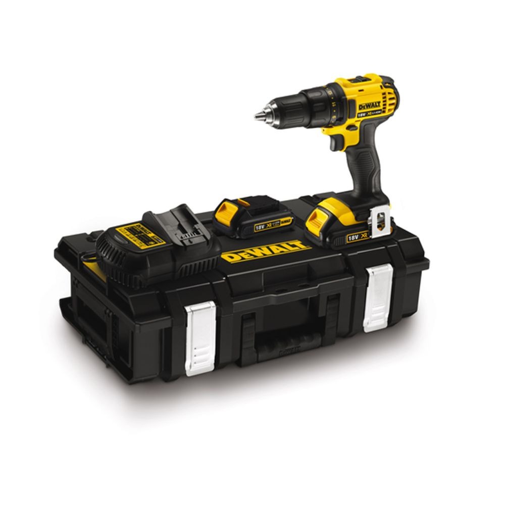 Винтоверт-бормашина, акумулаторен 18V , 2 батерии , зарядно и куфар, DeWalt DCD780C2