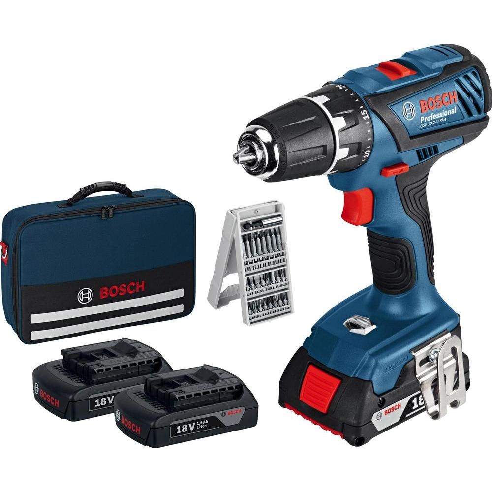 Винтоверт-бормашина акумулаторен, 18V (пълен комплект), Bosch 0 601 9E6 101
