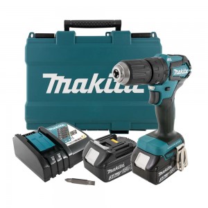 Винтоверт ударен, акумулаторен, безчетков Li-Ion 18 V, 40 Nm, Makita DHP483RFE
