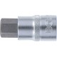 Вложка за битове (1/2"), вътрешен шестостен, 17 мм - BGS5184-H17