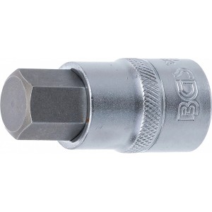 Вложка за битове (1/2"), вътрешен шестостен, 17 мм - BGS5184-H17