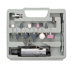 Пневматичен прав шлайф + комплект шлифовъчни дискове, 152 мм - 07-00-69