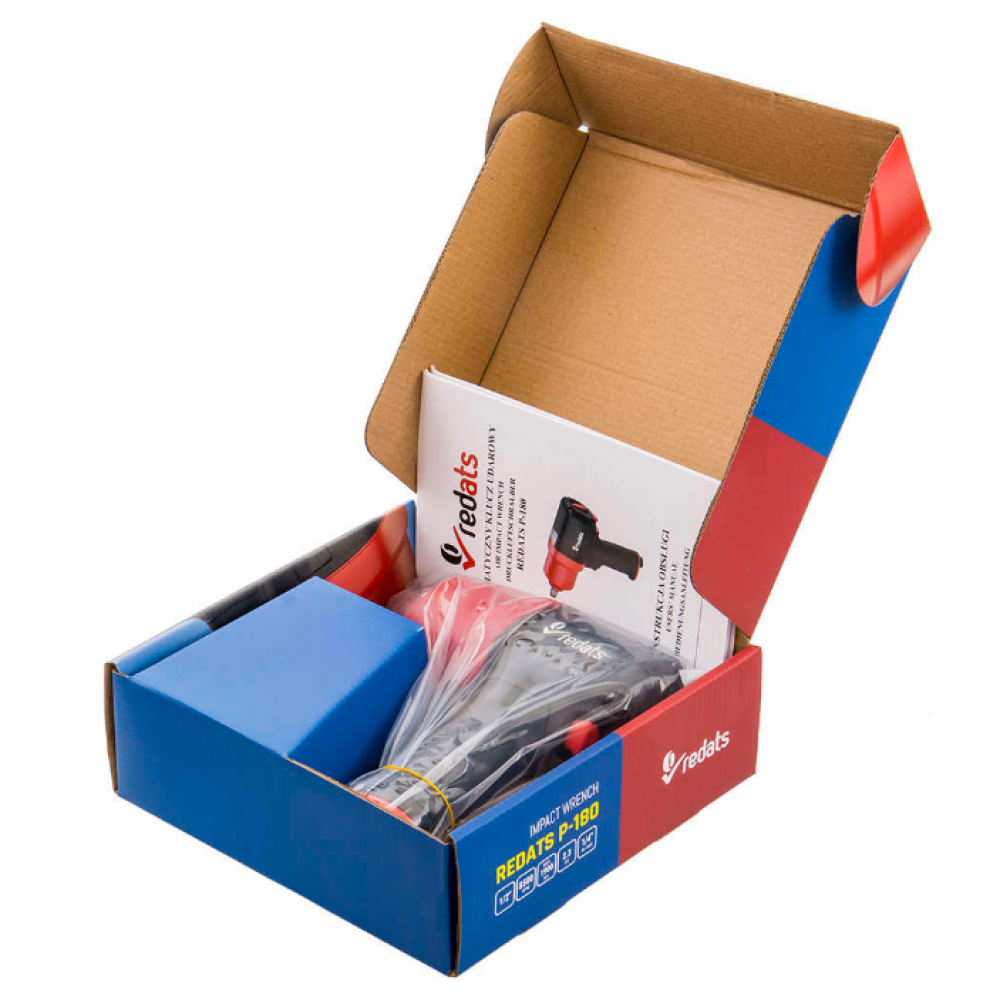 Пневматичен ударен гайковерт 1900Nm REDATS P-180 1/2"" + 1/4 щепсел