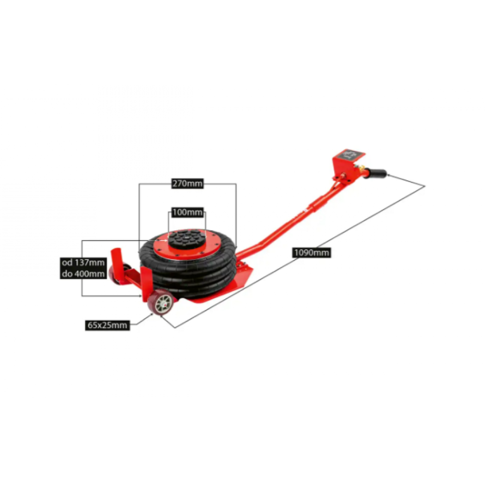 Пневматичен крик с въздушна възглавница 3.5 т., LS-220 - 15-00-95