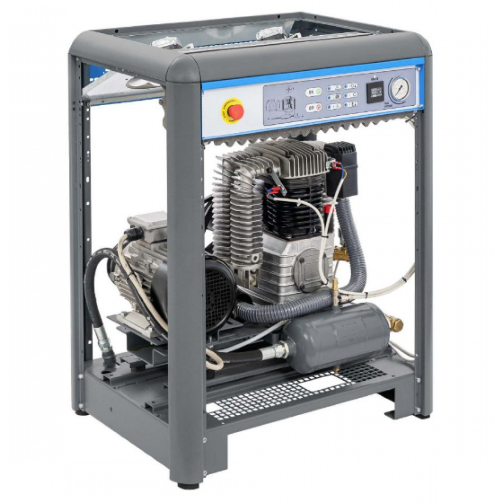 Тих двубутален компресор APZ 500+ 10 бара 4 HP/3 kW 400V 379 л./мин. 3 литра 34250-S