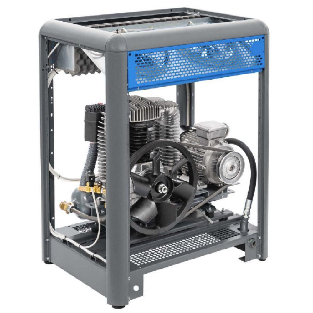 Тих двубутален компресор APZ 500+ 10 бара 4 HP/3 kW 400V 379 л./мин. 3 литра 34250-S
