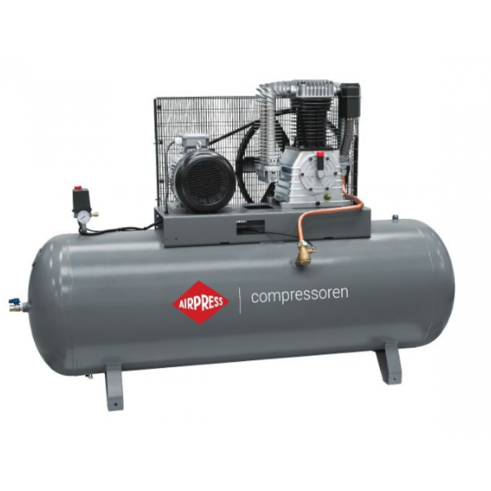 Двубутален компресор HK 1500-500 Pro 11 бара 10 HP/7.5 kW 400V 859 л./мин. 500 литра 360673