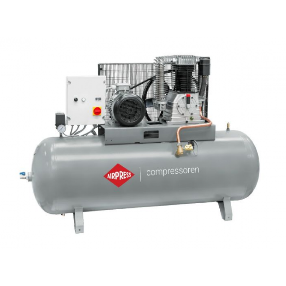 Двубутален компресор - връзка звезда-триъгълник HK 1500-500 SD Pro 14 бара 10 HP/7.5 kW 400V 686 л./мин. 500 литра 360674