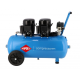 Безшумен двубутален компресор L 100-50 8 бара 1 HP/0.74 kW 80 л./мин. 50 литра 36519