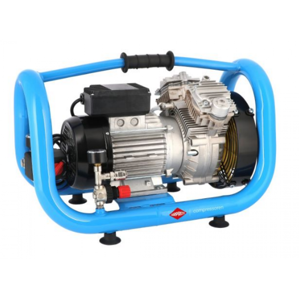 Малък безмаслен двубутален компресор безшумен LMO 5-380 10 бара 2 HP/1.5 kW 304 л./мин. 5 литра 36576